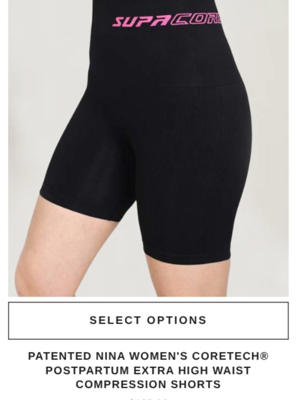 Women's SUPACORE Nina CORETECH® Postpartum Extra High Waist Compression Shorts